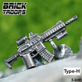 Custom Molded Weapon - M4 Carbine Battle Damaged Series